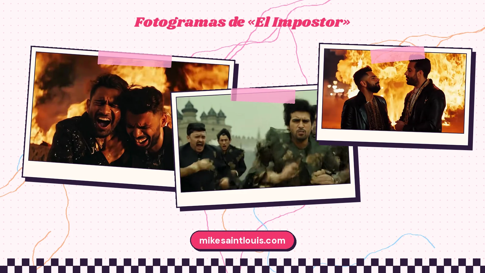 Fotogramas del videoclip oficial de «El Impostor», de Mike Sain't Louis