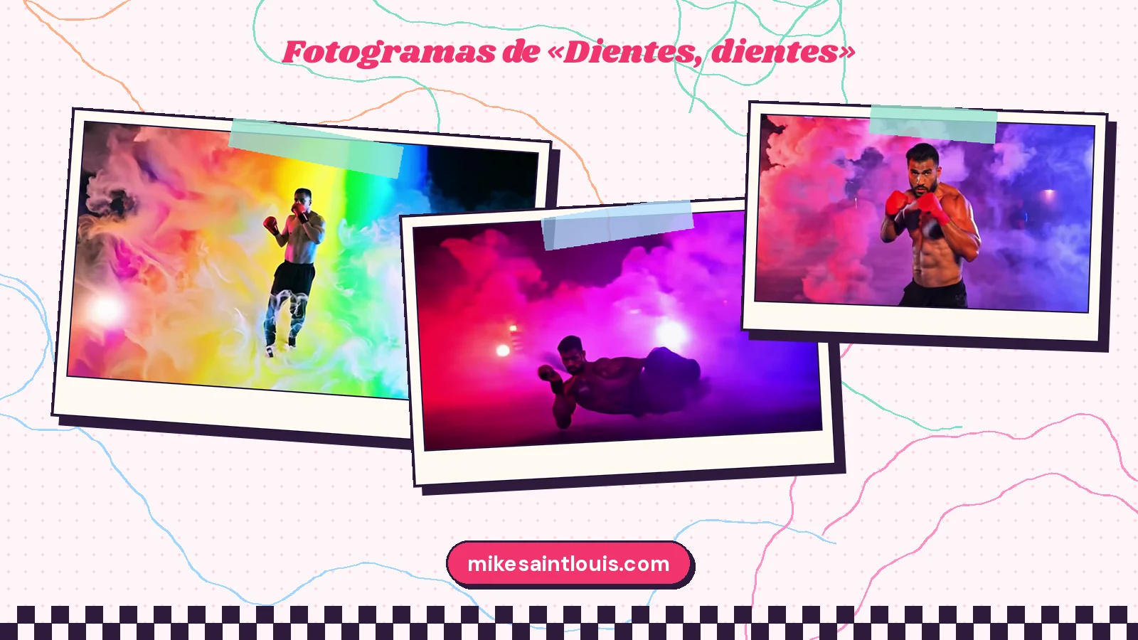 Fotogramas del videoclip oficial de «Dientes, dientes», de Mike Sain't Louis
