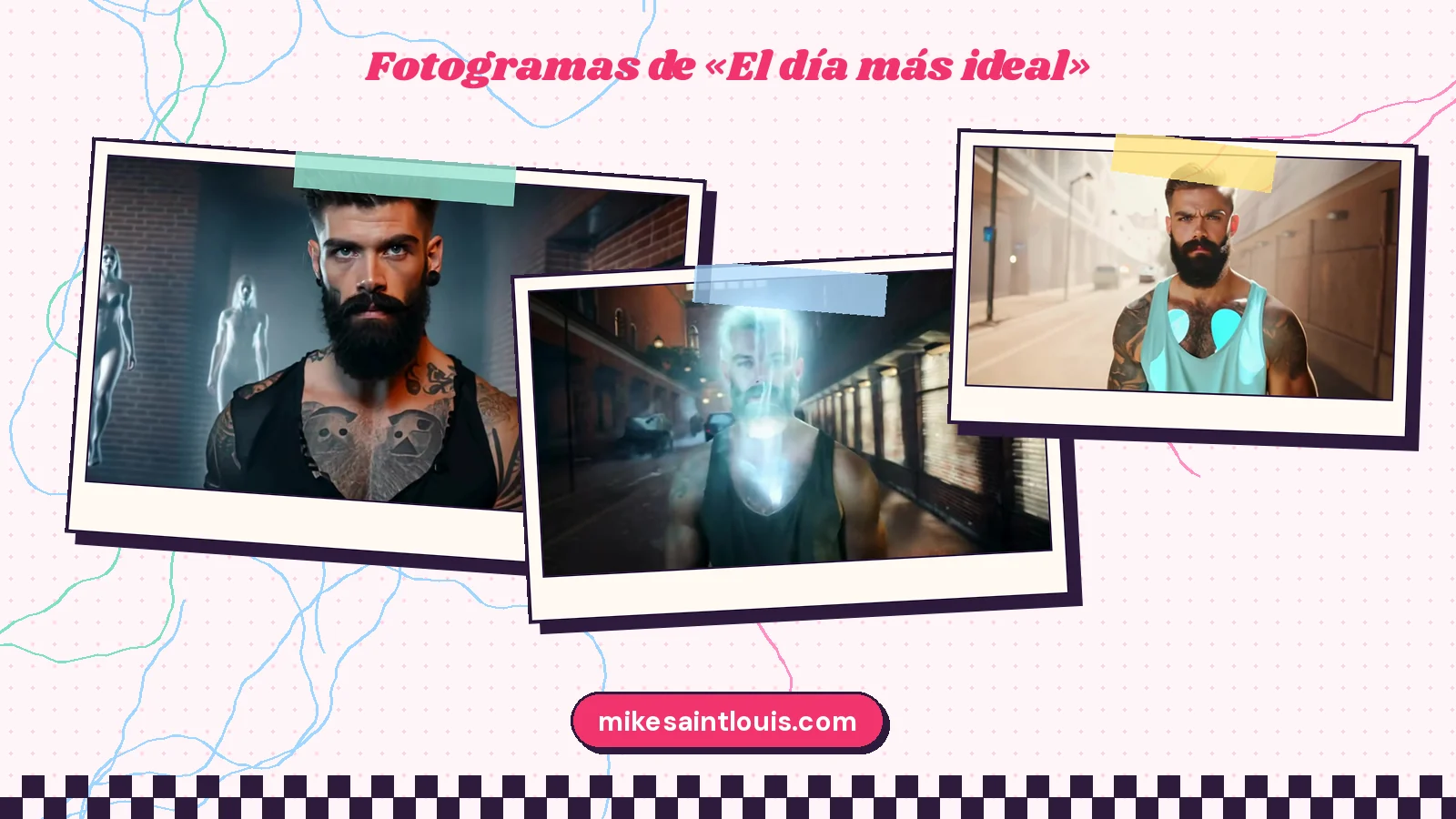 More stills from the official music video for «El día más ideal» by Mike Sain't Louis