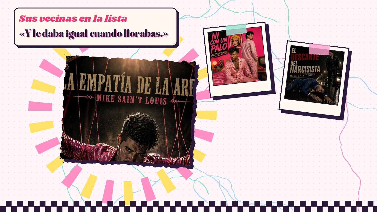 Collage with a detail of the «La empatía de la arpía» cover art and the covers of «Ni con un palo» and «El descarte del narcisista»