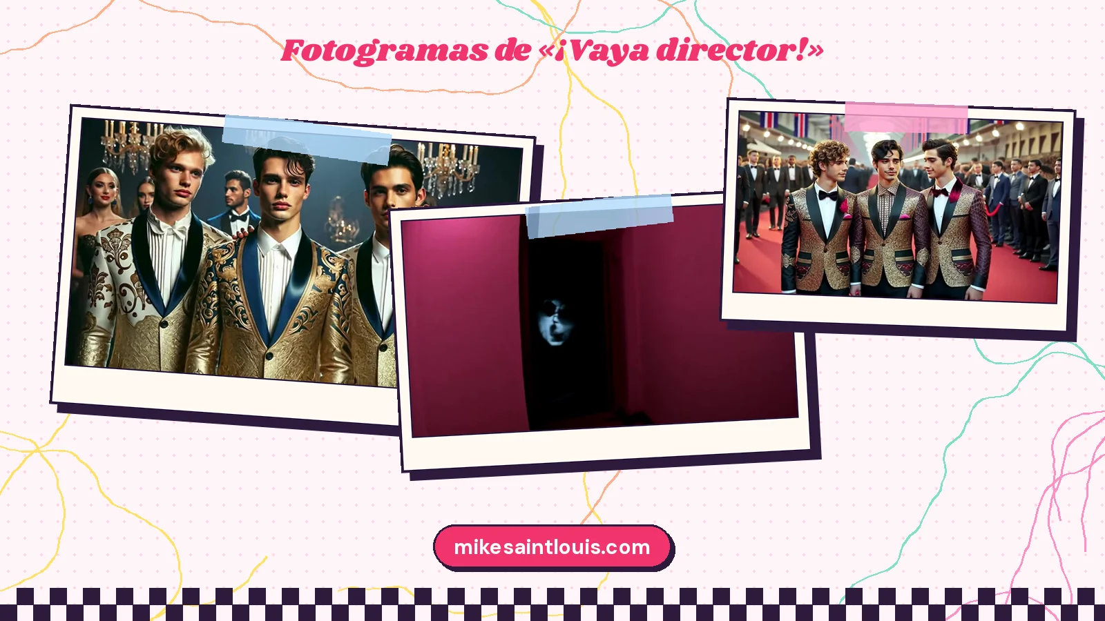 More stills from the official music video for «¡Vaya director!» by Mike Sain't Louis