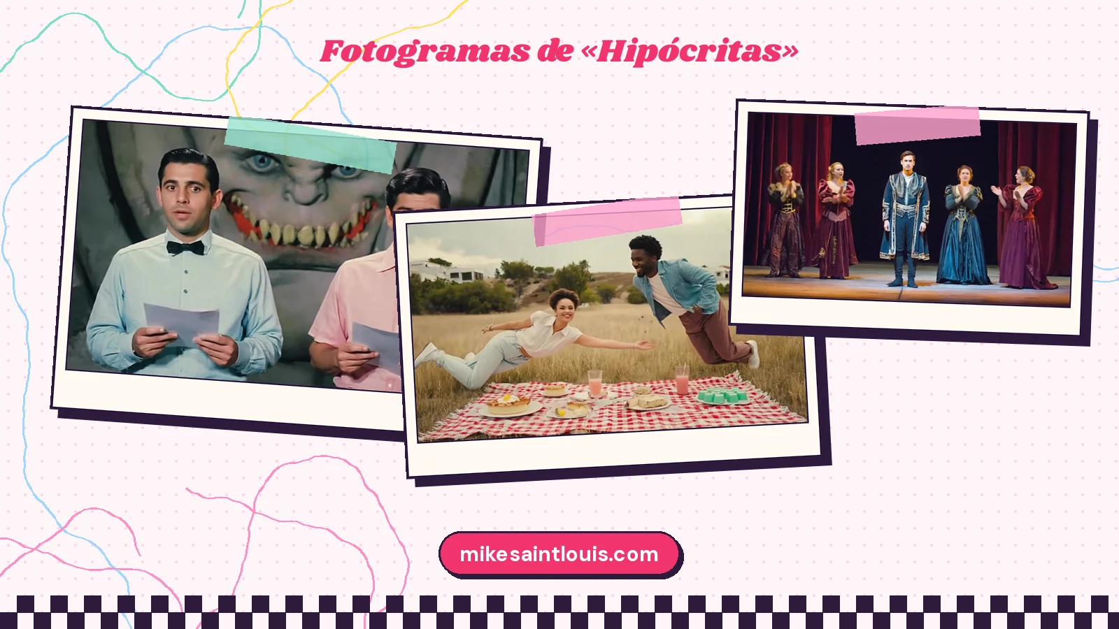 Fotogramas del videoclip oficial de «Hipócritas», de Mike Sain't Louis