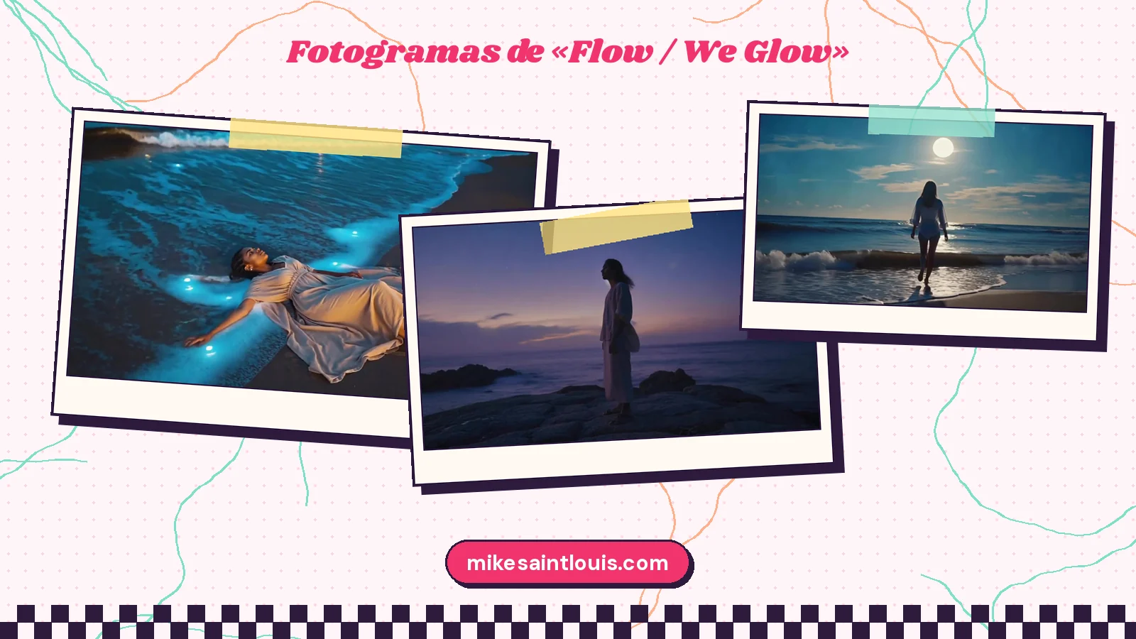 Fotogramas del videoclip oficial de «Flow / We Glow», de Mike Sain't Louis