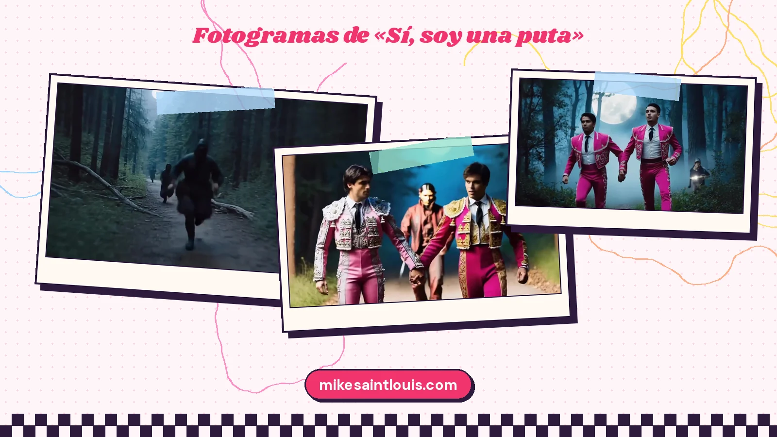 Fotogramas del videoclip oficial de «Sí, soy una puta», de Mike Sain't Louis