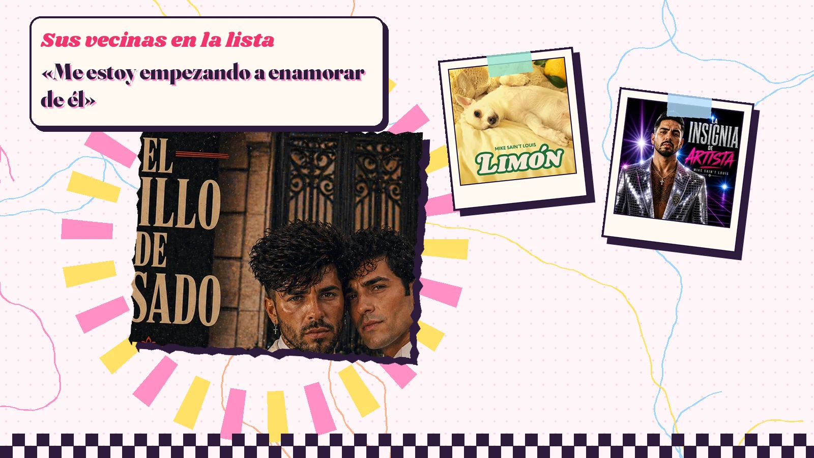 Collage con un detalle de la carátula de «El anillo de casado» y las carátulas de «Limón», «La Insignia de Artista»