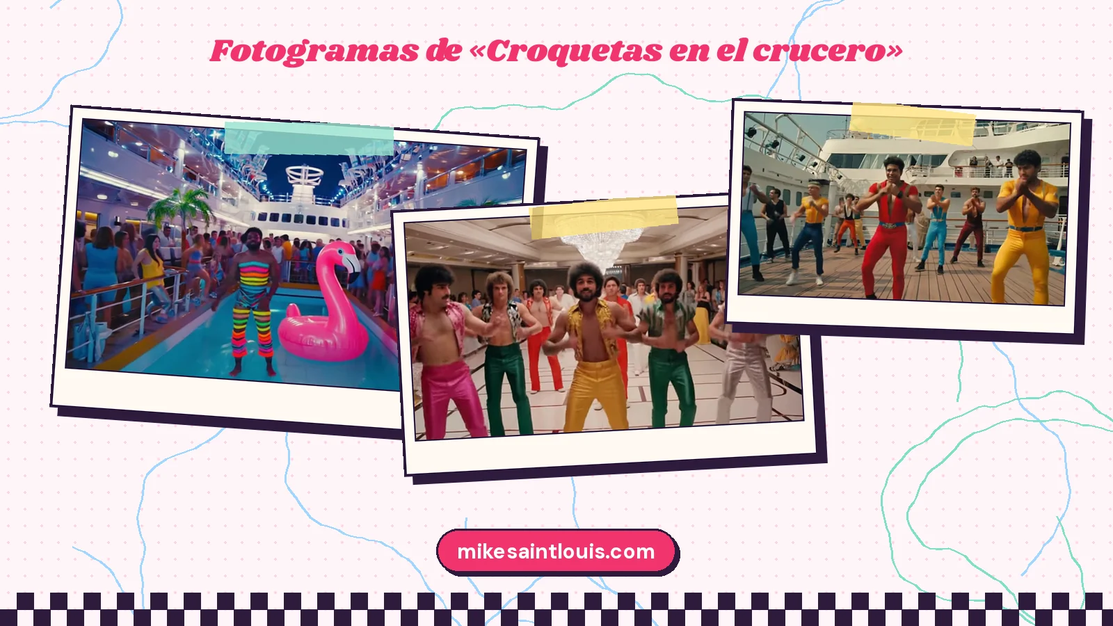 Fotogramas del videoclip oficial de «Croquetas en el crucero», de Mike Sain't Louis