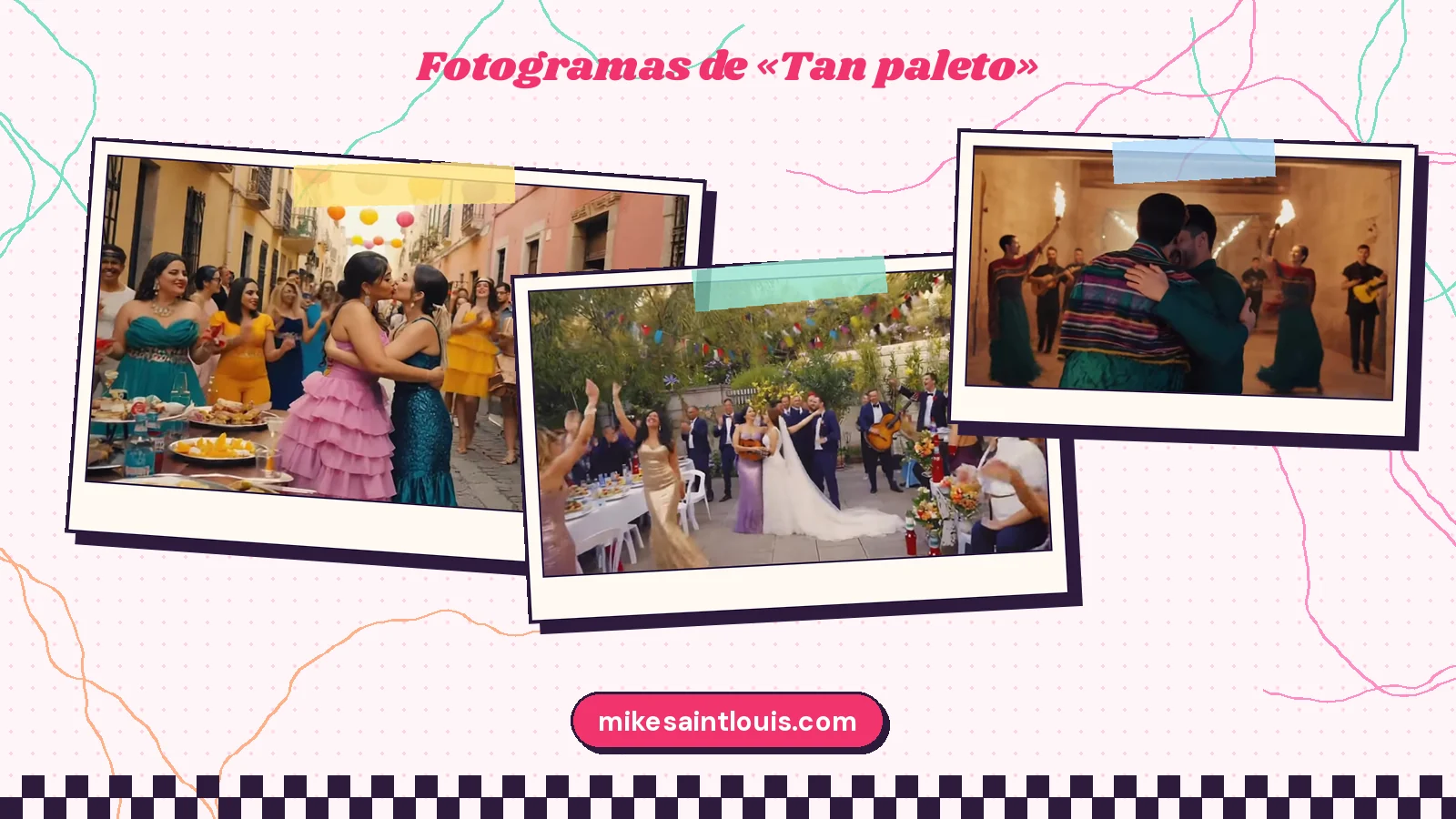 Stills from the official music video for «Tan paleto» by Mike Sain't Louis
