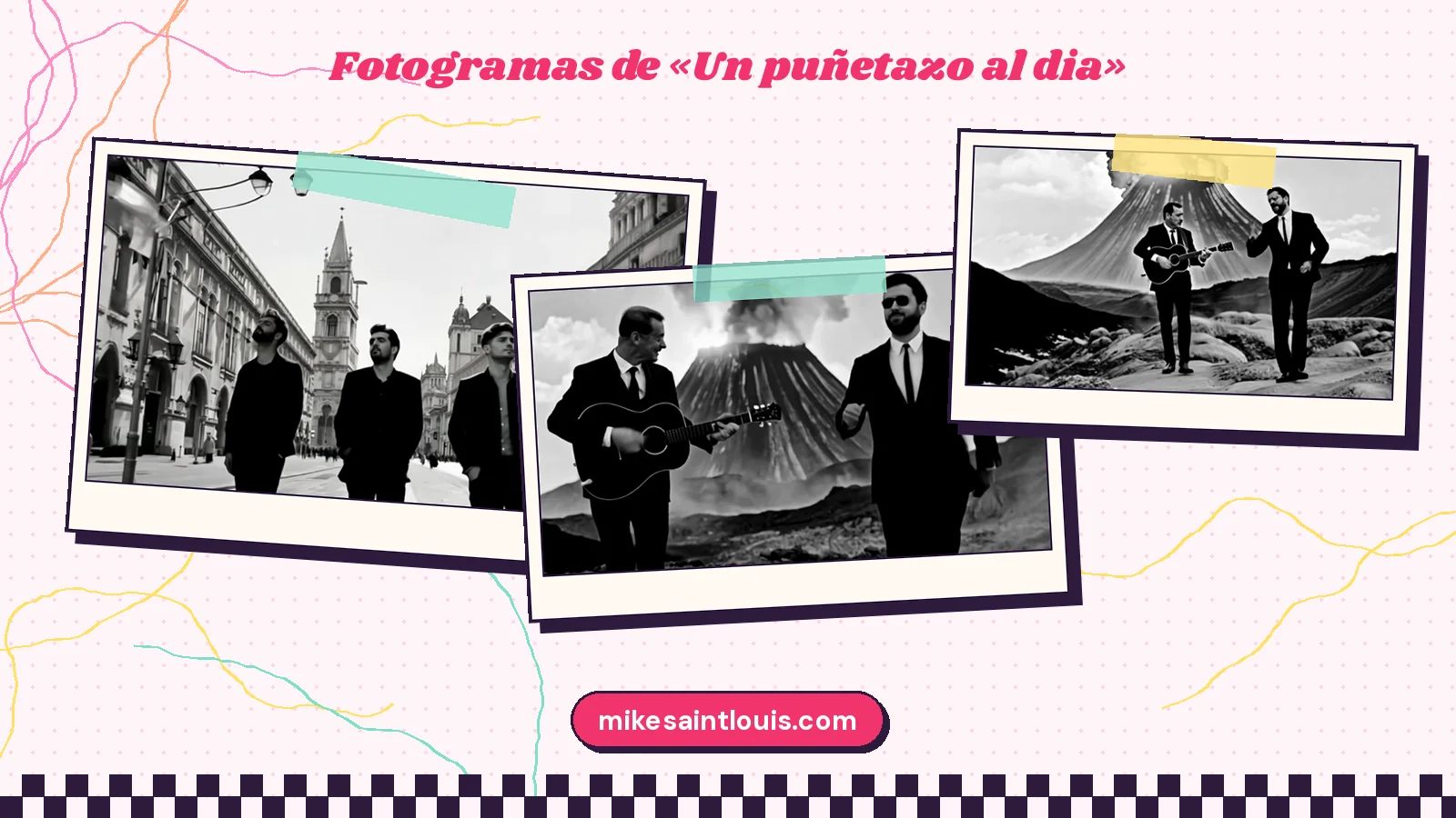 Fotogramas del videoclip oficial de «Un puñetazo al dia», de Mike Sain't Louis