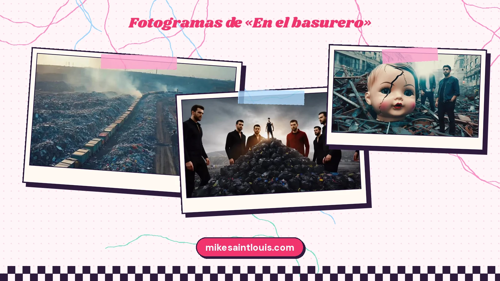 More stills from the official music video for «En el basurero» by Mike Sain't Louis