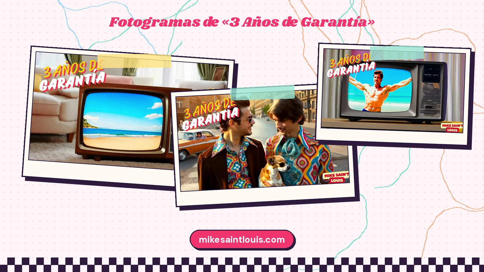 Fotogramas del videoclip oficial de «3 Años de Garantía», de Mike Sain't Louis