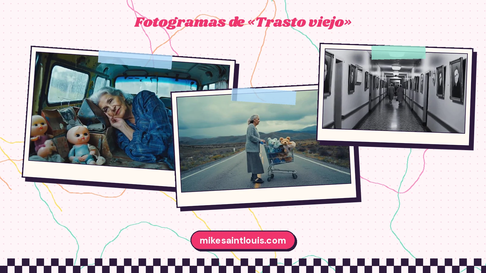 Fotogramas del videoclip oficial de «Trasto viejo», de Mike Sain't Louis