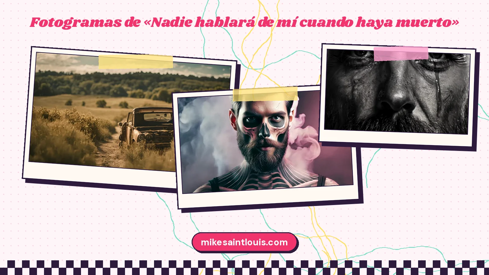Fotogramas del videoclip oficial de «Nadie hablará de mí cuando haya muerto», de Mike Sain't Louis