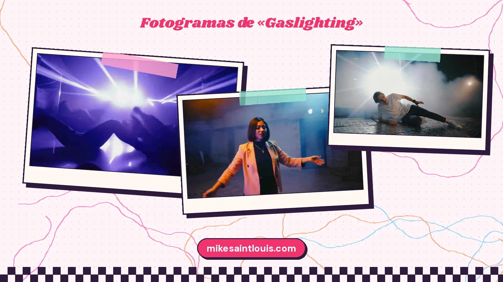 Fotogramas del videoclip oficial de «Gaslighting», de Mike Sain't Louis