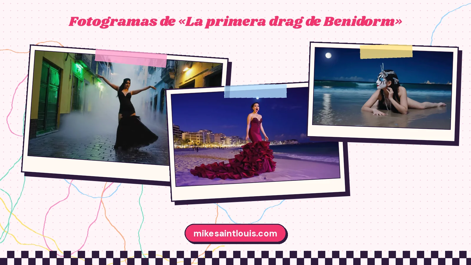 Fotogramas del videoclip oficial de «La primera drag de Benidorm», de Mike Sain't Louis
