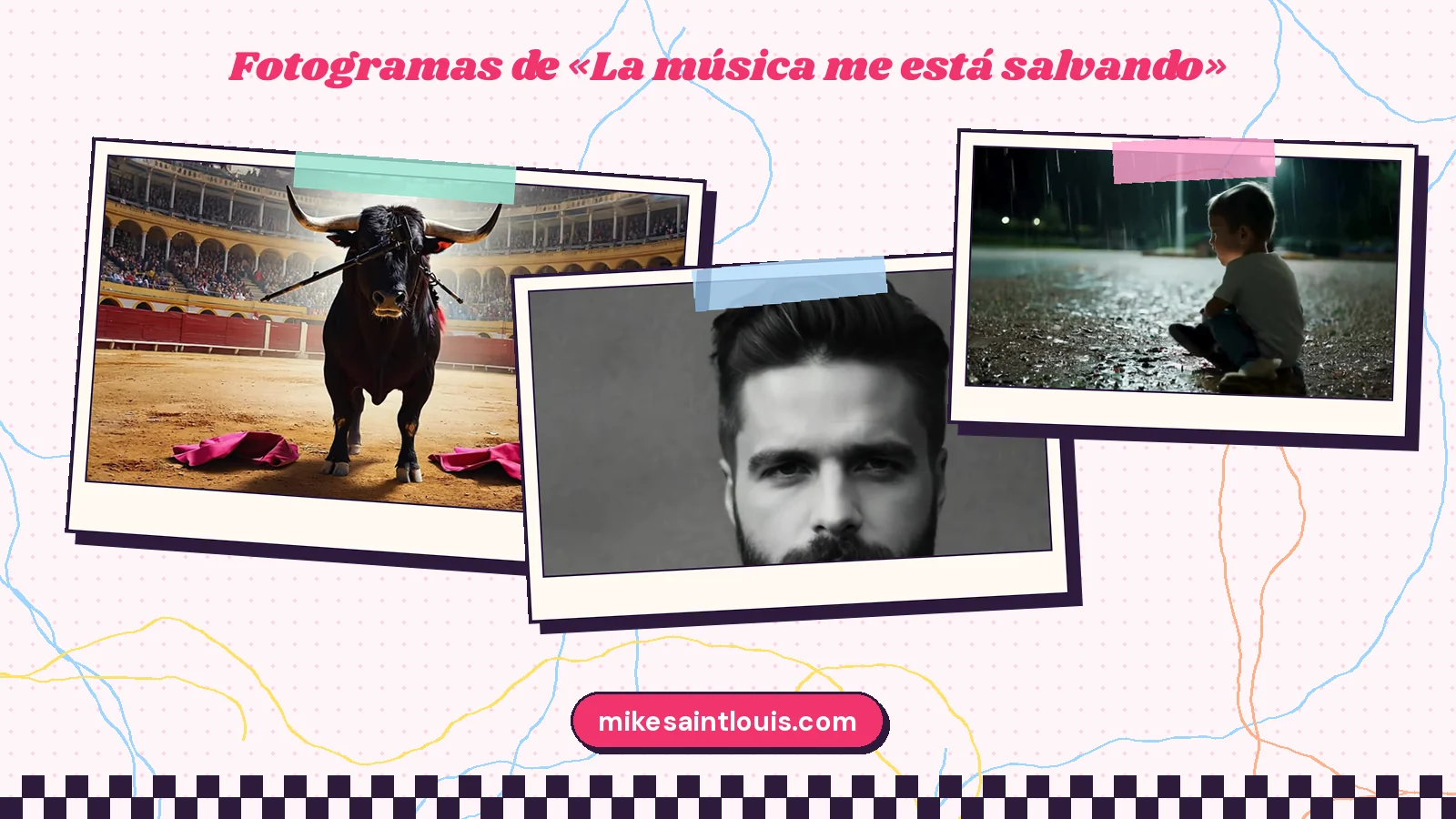 Fotogramas del videoclip oficial de «La música me está salvando», de Mike Sain't Louis