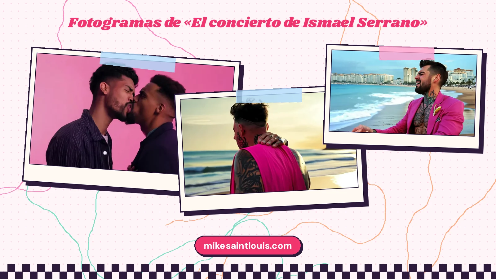 Stills from the official music video for «El concierto de Ismael Serrano» by Mike Sain't Louis