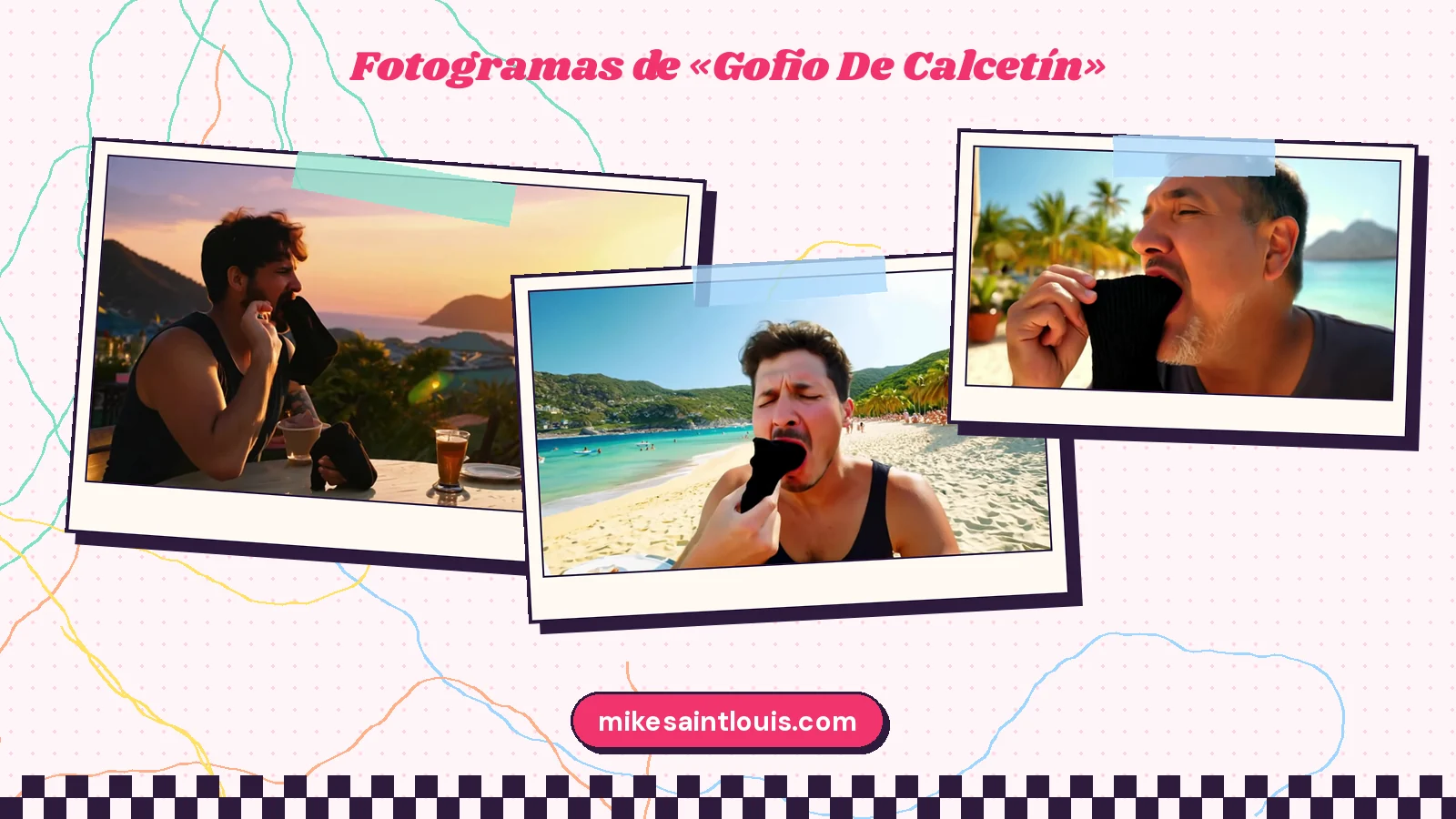 Fotogramas del videoclip oficial de «Gofio De Calcetín», de Mike Sain't Louis