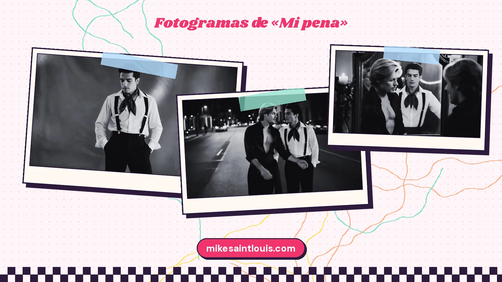 Fotogramas del videoclip oficial de «Mi pena», de Mike Sain't Louis