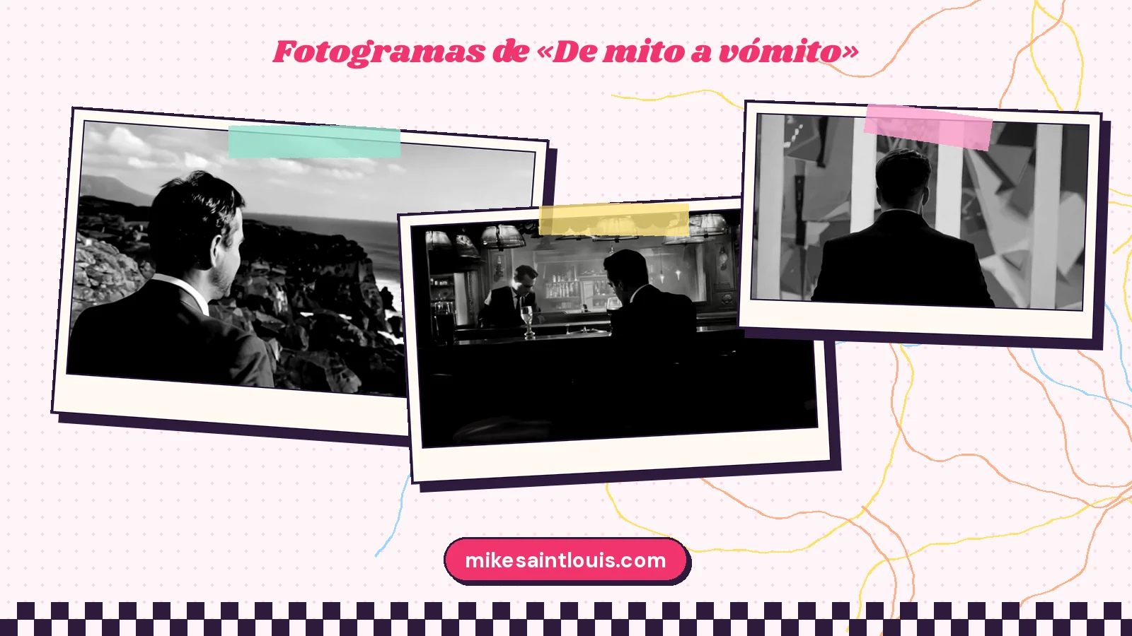 Stills from the official music video for «De mito a vómito» by Mike Sain't Louis
