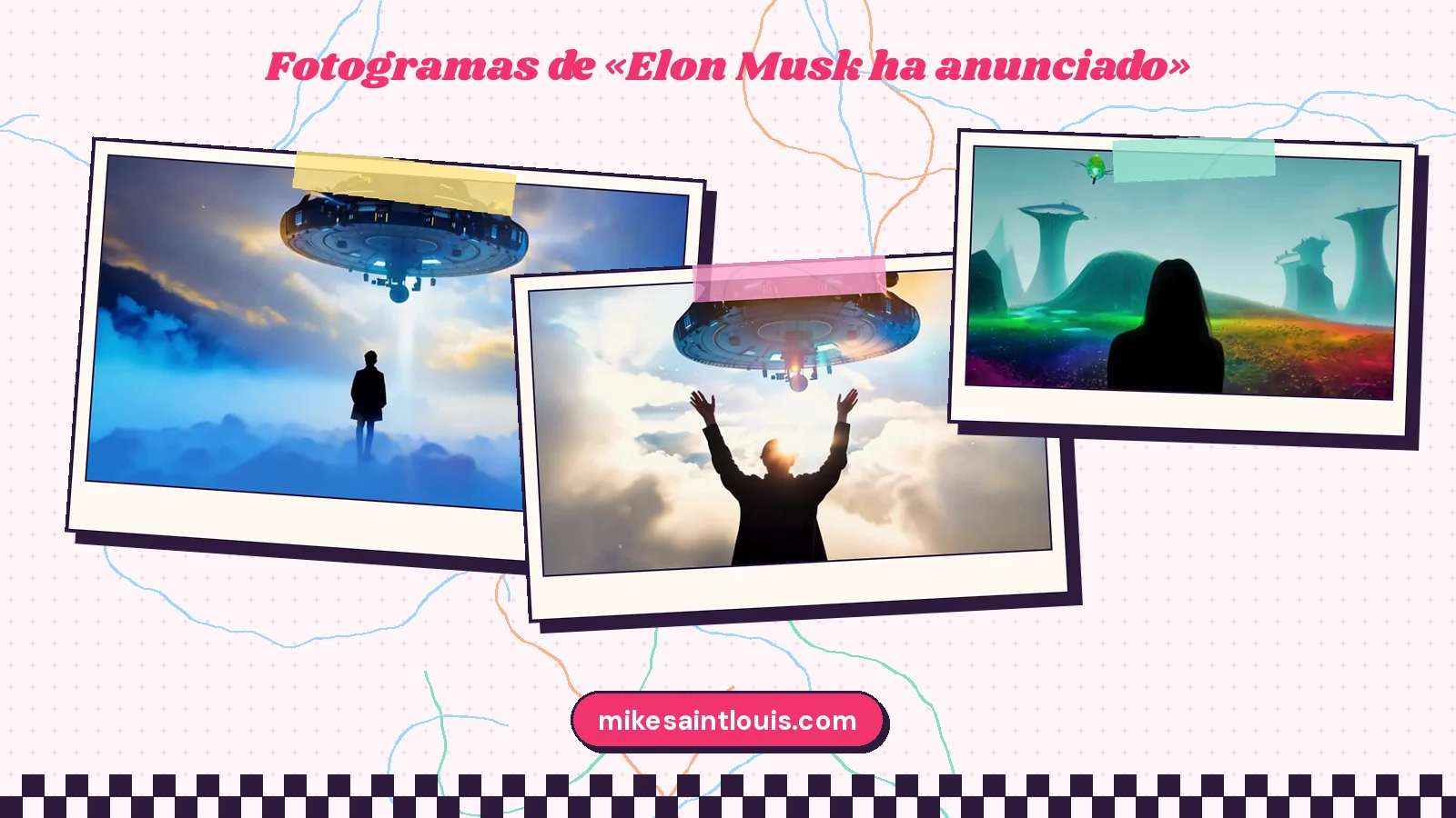Fotogramas del videoclip oficial de «Elon Musk ha anunciado», de Mike Sain't Louis