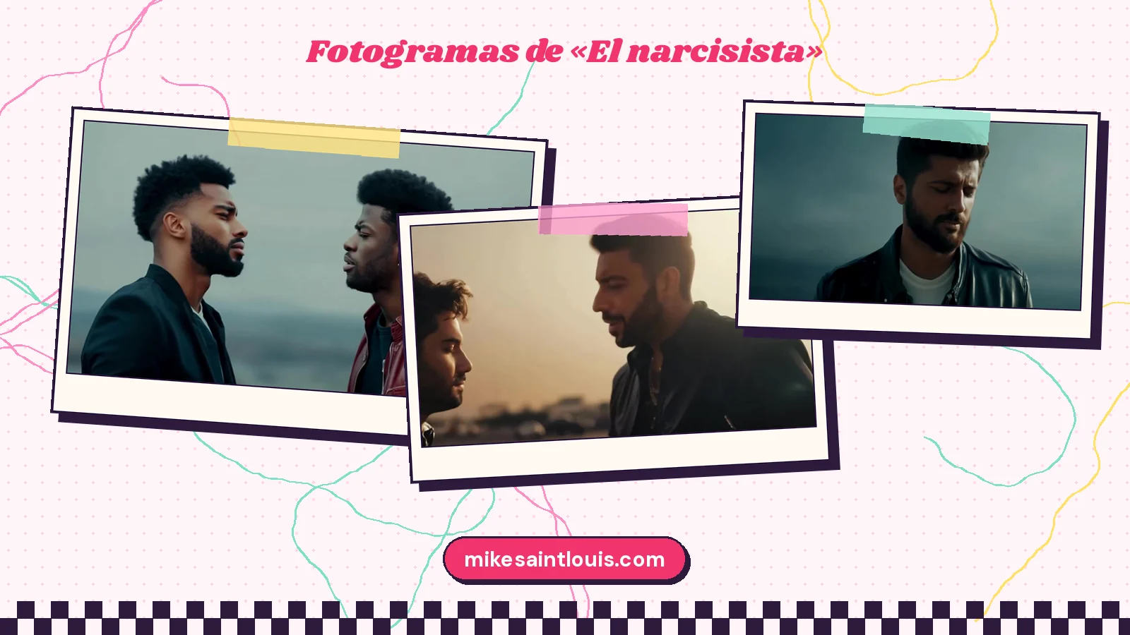 Fotogramas del videoclip oficial de «El narcisista», de Mike Sain't Louis
