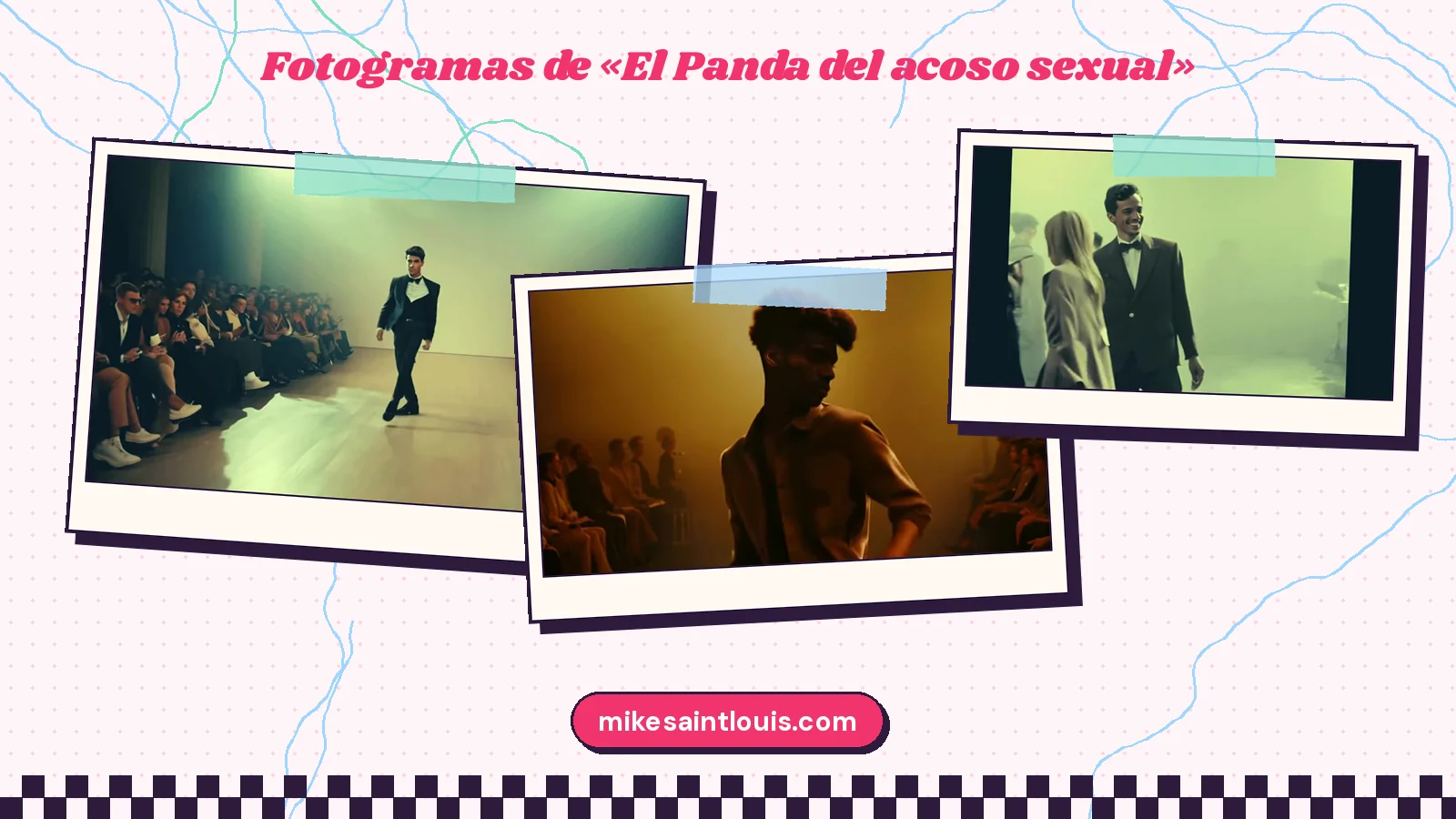 Fotogramas del videoclip oficial de «El Panda del acoso sexual», de Mike Sain't Louis