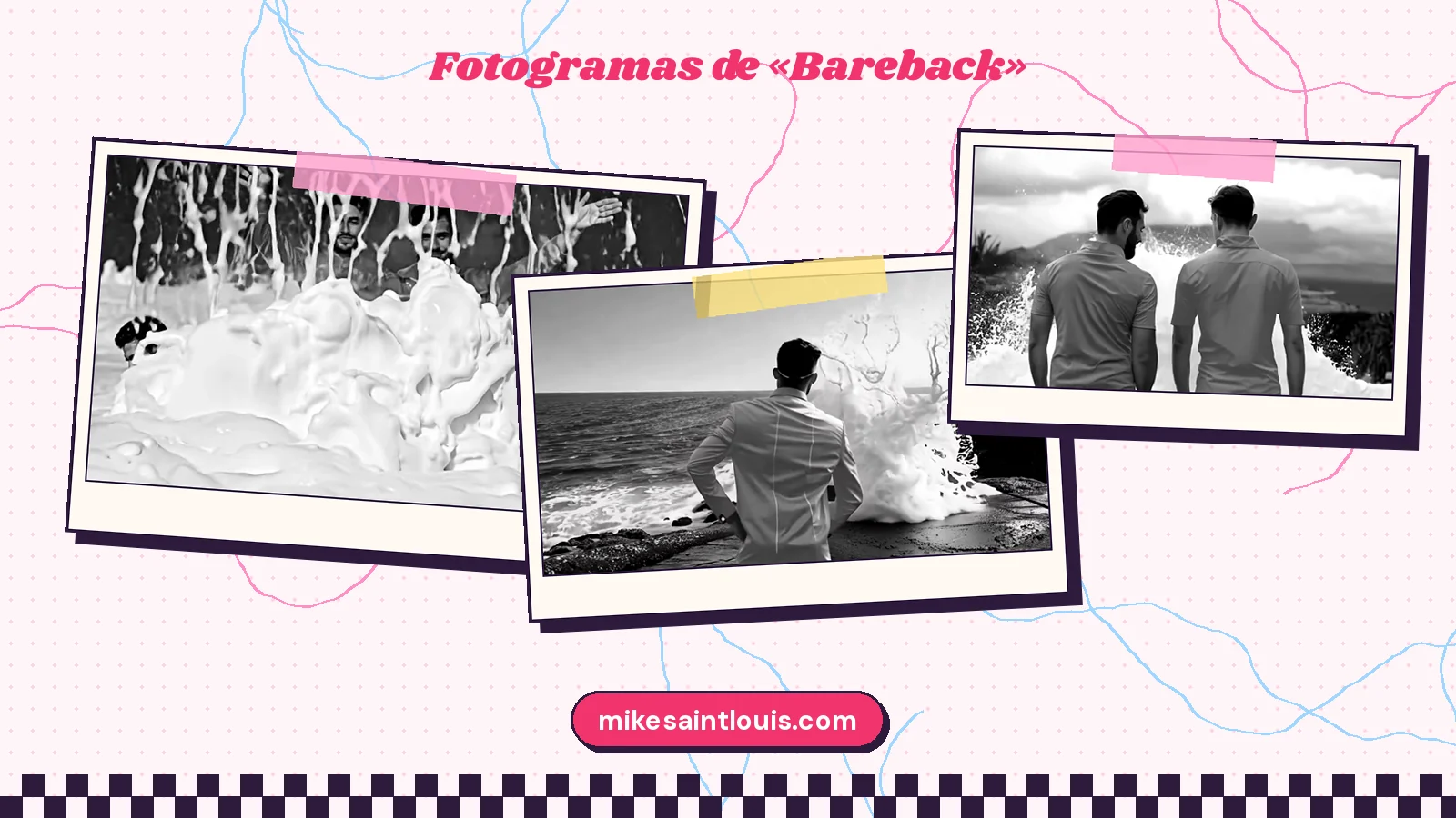 Fotogramas del videoclip oficial de «Bareback», de Mike Sain't Louis