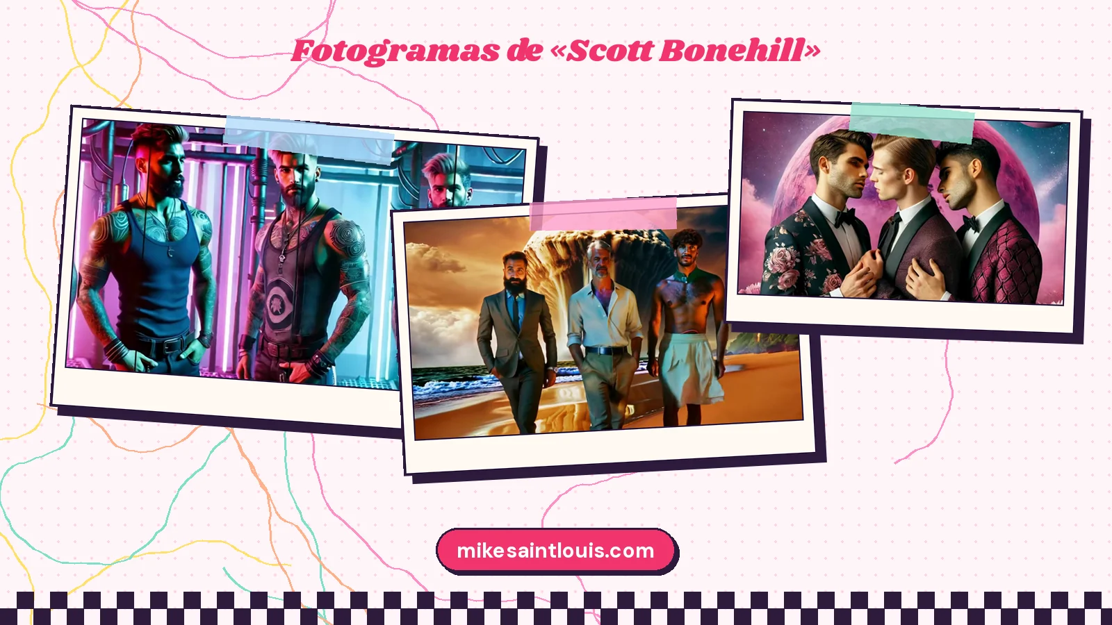 Fotogramas del videoclip oficial de «Scott Bonehill», de Mike Sain't Louis