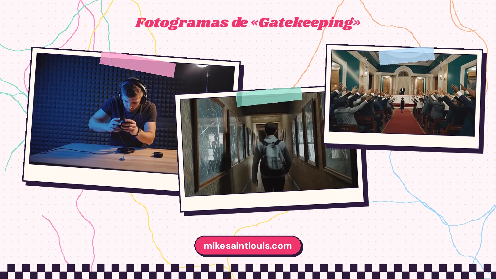 Fotogramas del videoclip oficial de «Gatekeeping», de Mike Sain't Louis