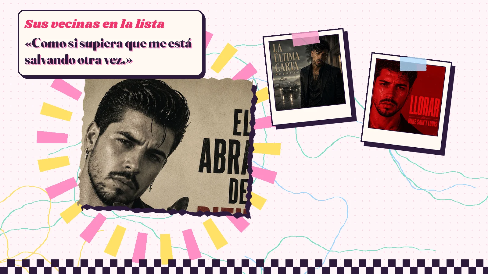 Collage con un detalle de la carátula de «El abrazo de Pitufo» y las carátulas de «La Última Carta», «Llorar»