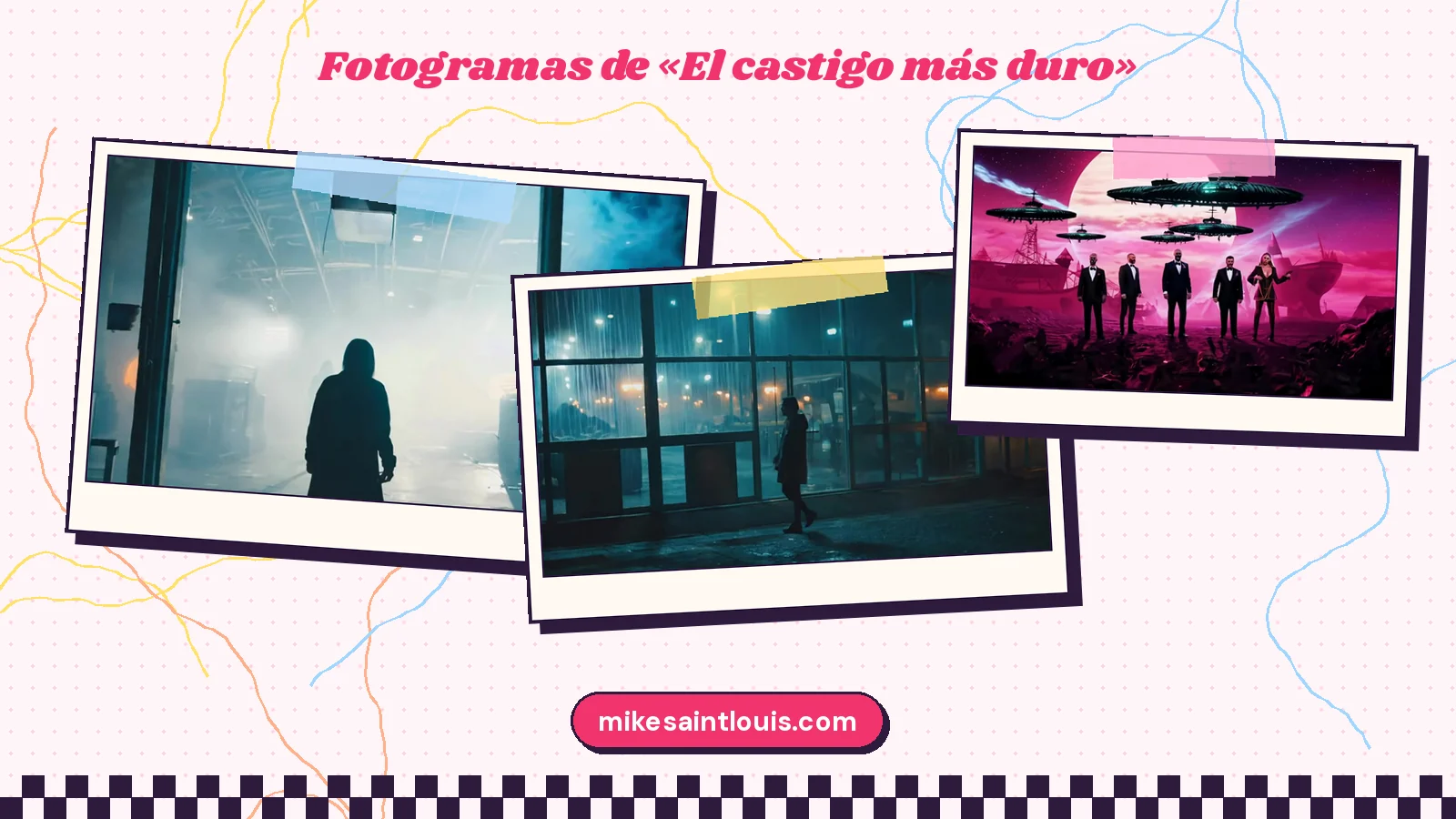 Stills from the official music video for «El castigo más duro» by Mike Sain't Louis