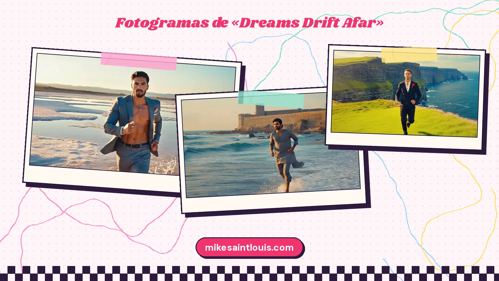 Fotogramas del videoclip oficial de «Dreams Drift Afar», de Mike Sain't Louis