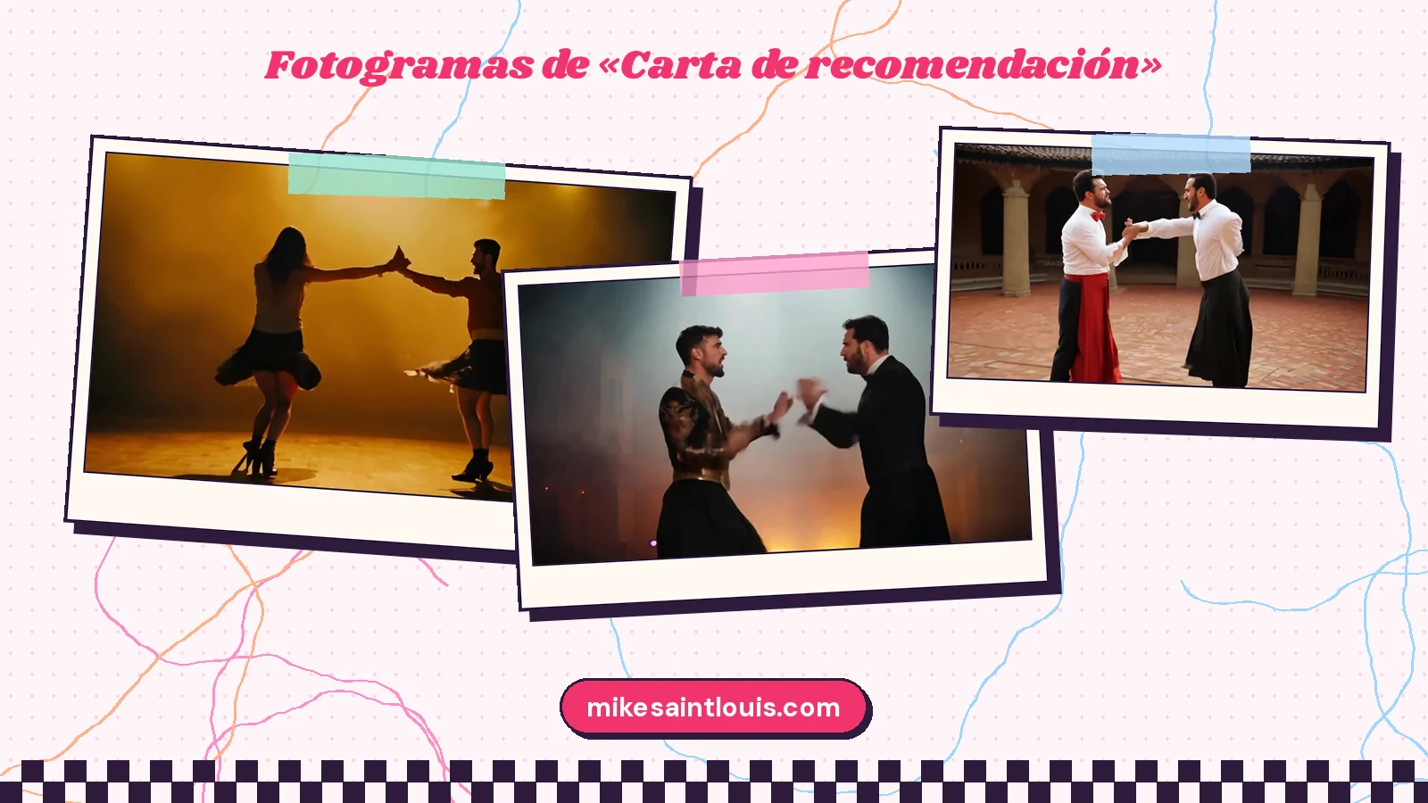 Stills from the official music video for «Carta de recomendación» by Mike Sain't Louis