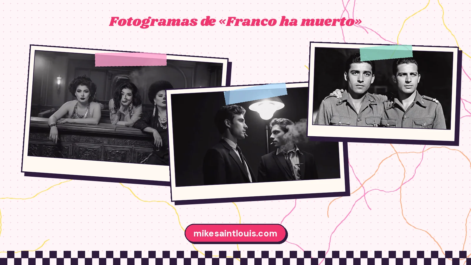 Fotogramas del videoclip oficial de «Franco ha muerto», de Mike Sain't Louis