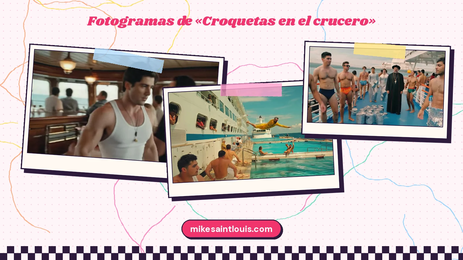 Stills from the official music video for «Croquetas en el crucero» by Mike Sain't Louis