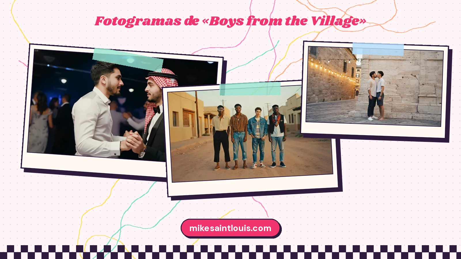 Fotogramas del videoclip oficial de «Boys from the Village», de Mike Sain't Louis