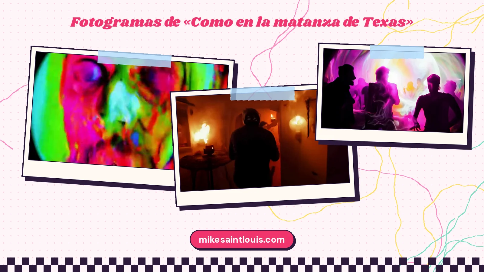 Fotogramas del videoclip oficial de «Como en la matanza de Texas», de Mike Sain't Louis