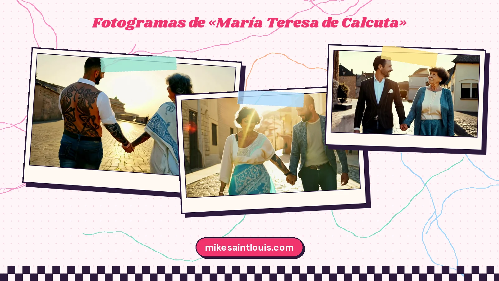 Fotogramas del videoclip oficial de «María Teresa de Calcuta», de Mike Sain't Louis