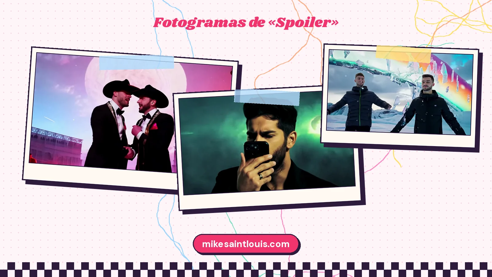Fotogramas del videoclip oficial de «Spoiler», de Mike Sain't Louis