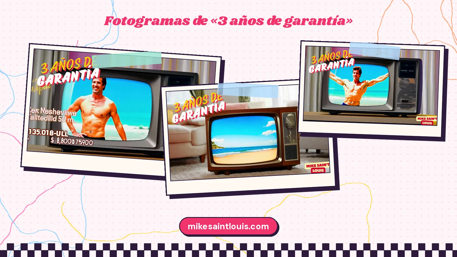 Fotogramas del videoclip oficial de «3 años de garantía», de Mike Sain't Louis
