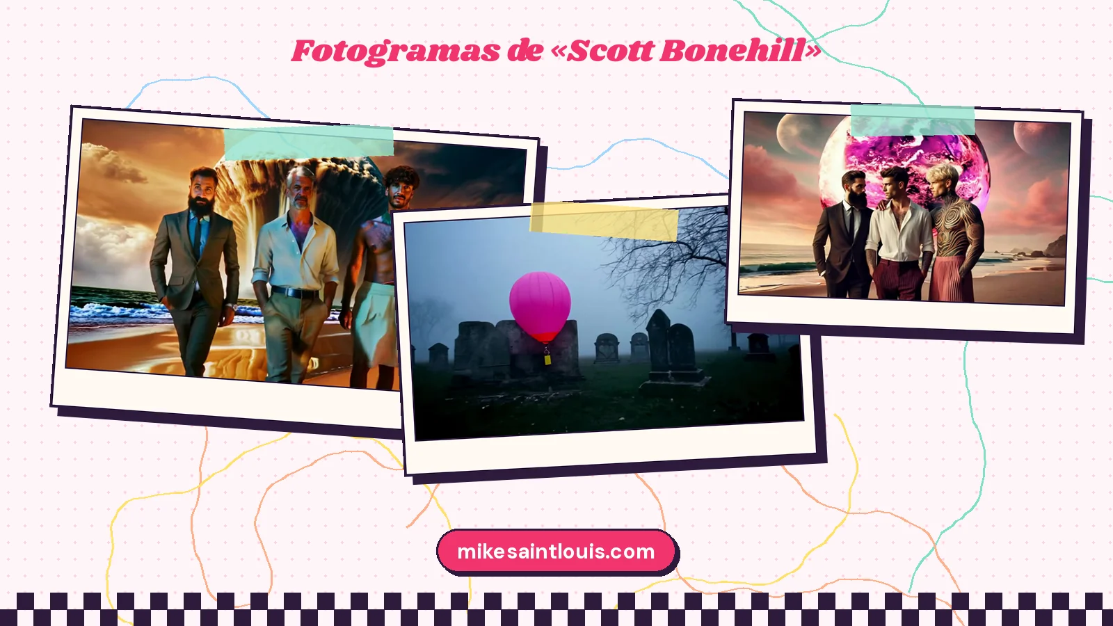 Stills from the official music video for «Scott Bonehill» by Mike Sain't Louis