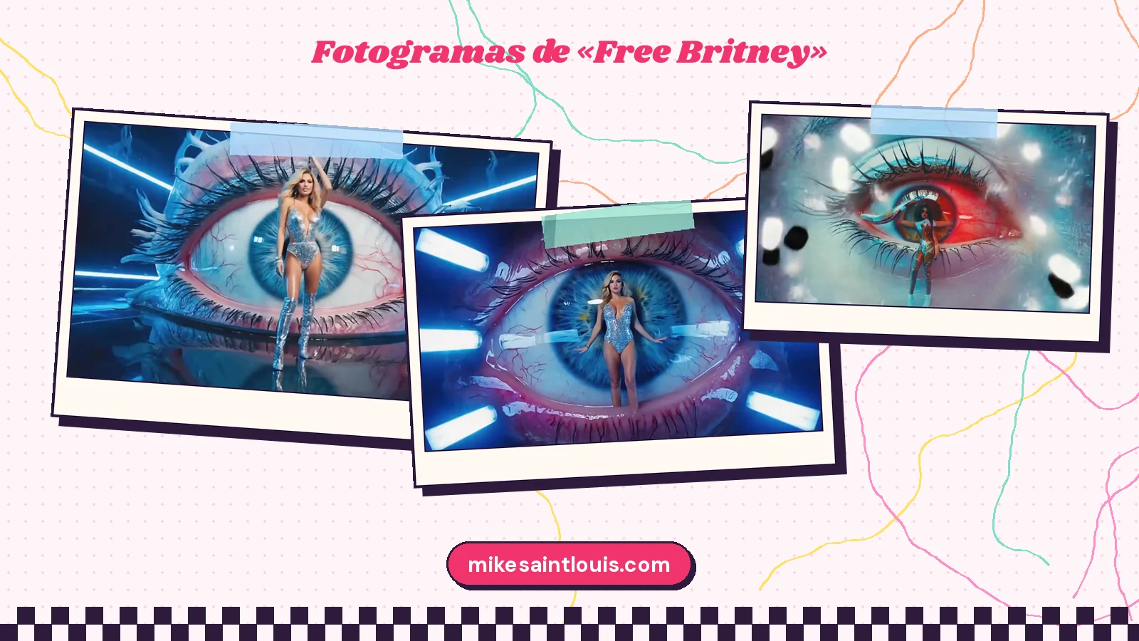 Fotogramas del videoclip oficial de «Free Britney», de Mike Sain't Louis