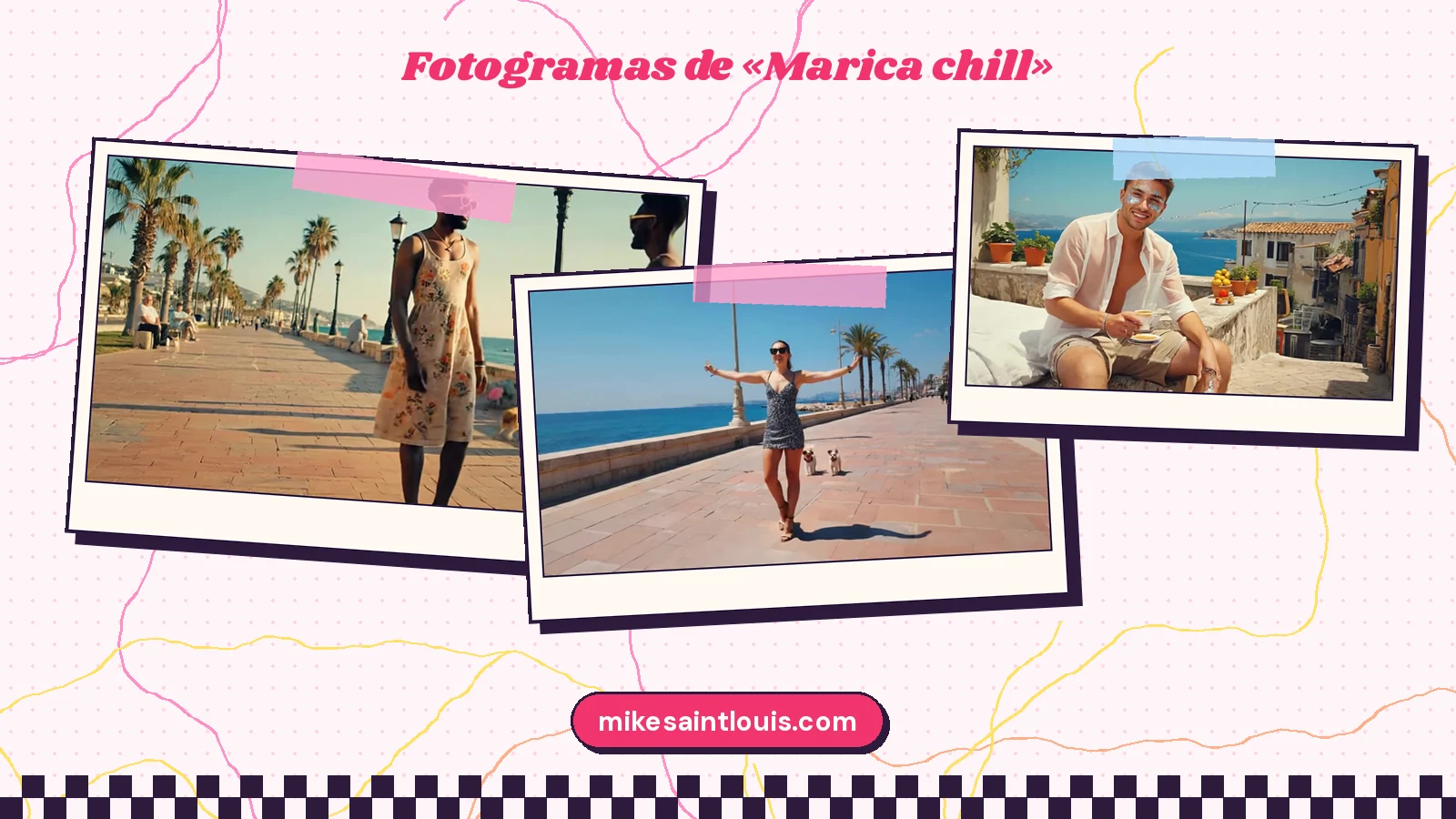 Fotogramas del videoclip oficial de «Marica chill», de Mike Sain't Louis