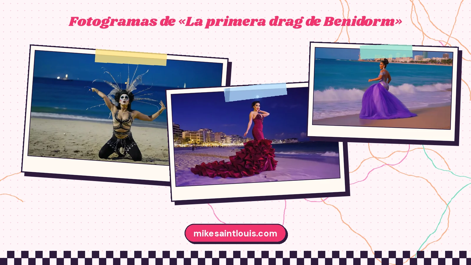 Fotogramas del videoclip oficial de «La primera drag de Benidorm», de Mike Sain't Louis
