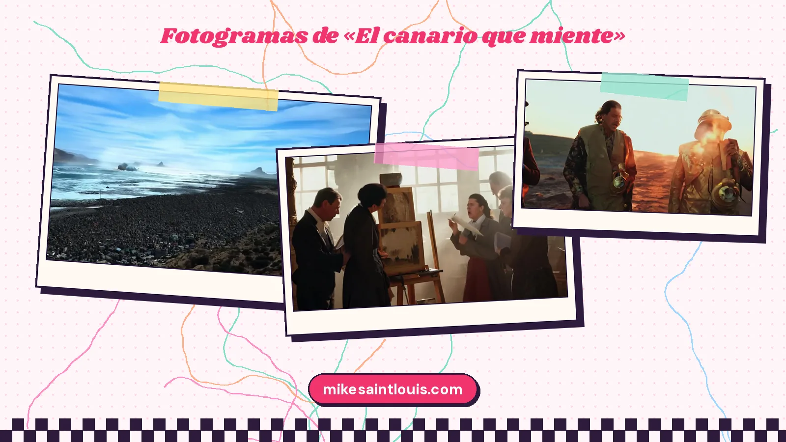 Fotogramas del videoclip oficial de «El canario que miente», de Mike Sain't Louis