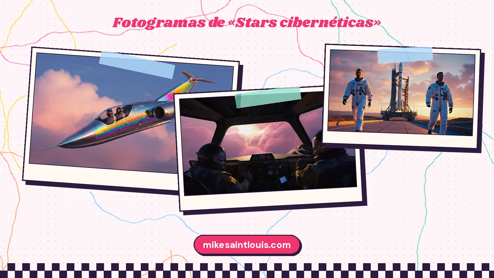 Fotogramas del videoclip oficial de «Stars cibernéticas», de Mike Sain't Louis