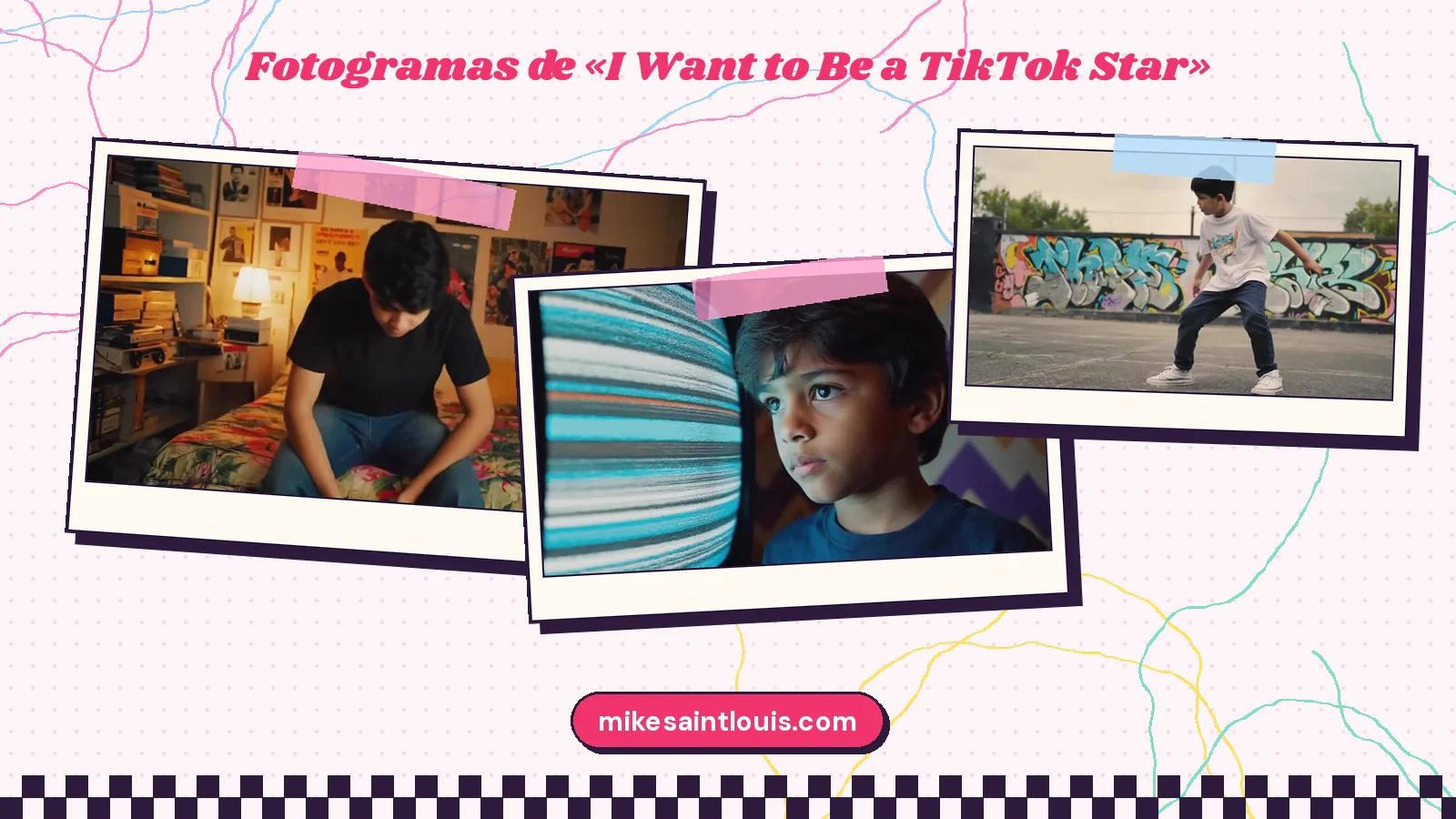 Fotogramas del videoclip oficial de «I Want to Be a TikTok Star», de Mike Sain't Louis