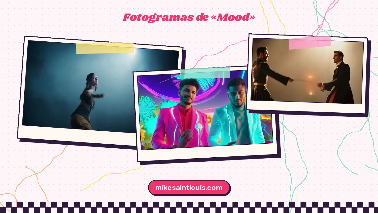 Fotogramas del videoclip oficial de «Mood», de Mike Sain't Louis