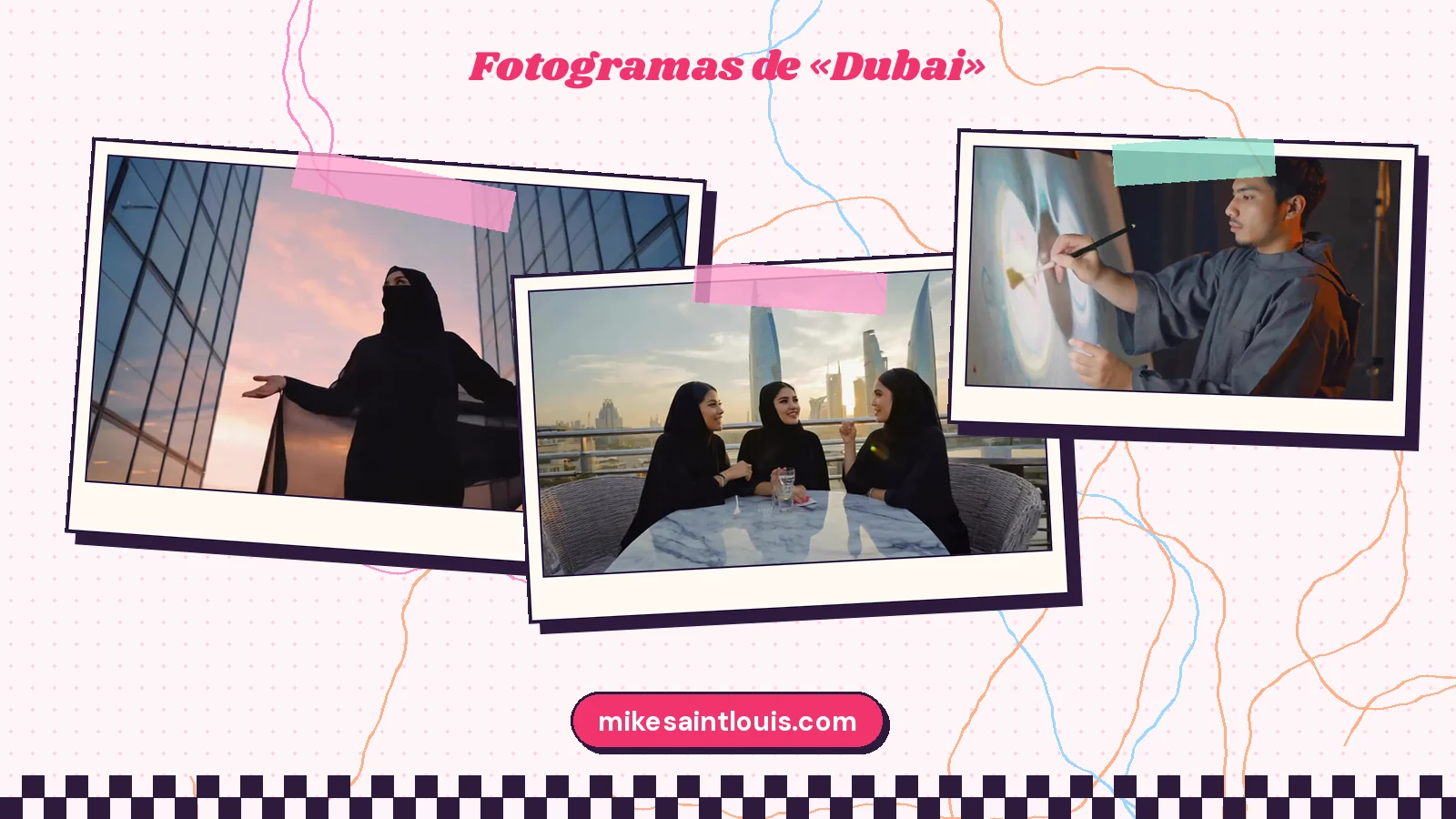 Fotogramas del videoclip oficial de «Dubai», de Mike Sain't Louis
