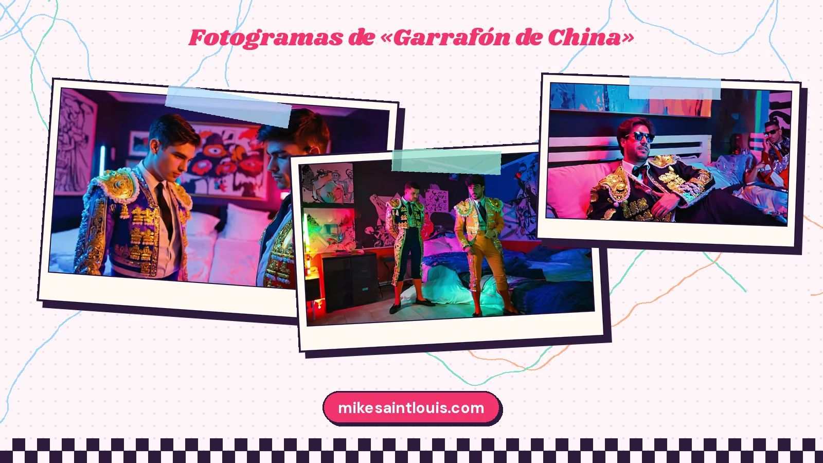 Fotogramas del videoclip oficial de «Garrafón de China», de Mike Sain't Louis